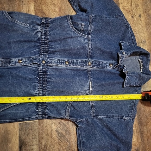 Vintage 80's Dreams Coverall Denim Jumpsuit Size Large - Picture 6 of 9